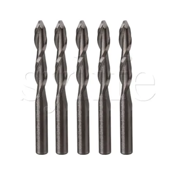 Carbide Spiral Cutter Endmill Ball Nose Double Flutes CNC Router Bits 4mm Dia 22mm Cutting Edge Length Pack of 5
Carbide Spiral Cutter Endmill Ball Nose Double Flutes CNC Router Bits 4mm Dia 22mm Cutting Edge Length Pack of 5
