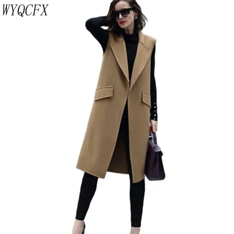 2019 New Women Autumn Spring Korean Wool Blend Vest Waistcoat Lady Long Gilet Coat Casual Sleeveless Vest Jacket Plus Size W058
2019 New Women Autumn Spring Korean Wool Blend Vest Waistcoat Lady Long Gilet Coat Casual Sleeveless Vest Jacket Plus Size W058