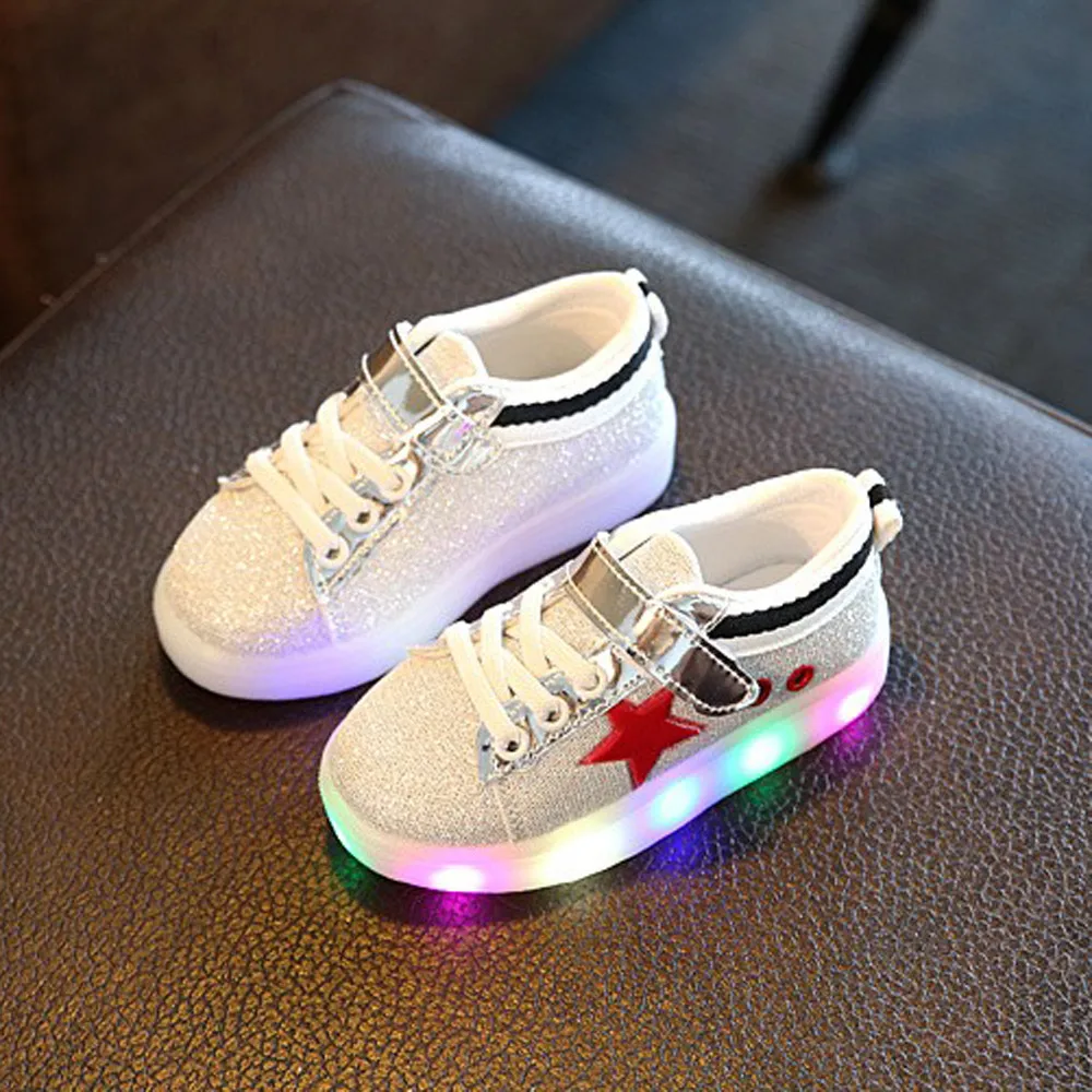 Autumn Children's shoes for girls boys Glowing Sneakers with luminous sole Sneakers with backlight Bling Star Child Casual Shoes
Autumn Children's shoes for girls boys Glowing Sneakers with luminous sole Sneakers with backlight Bling Star Child Casual Shoes