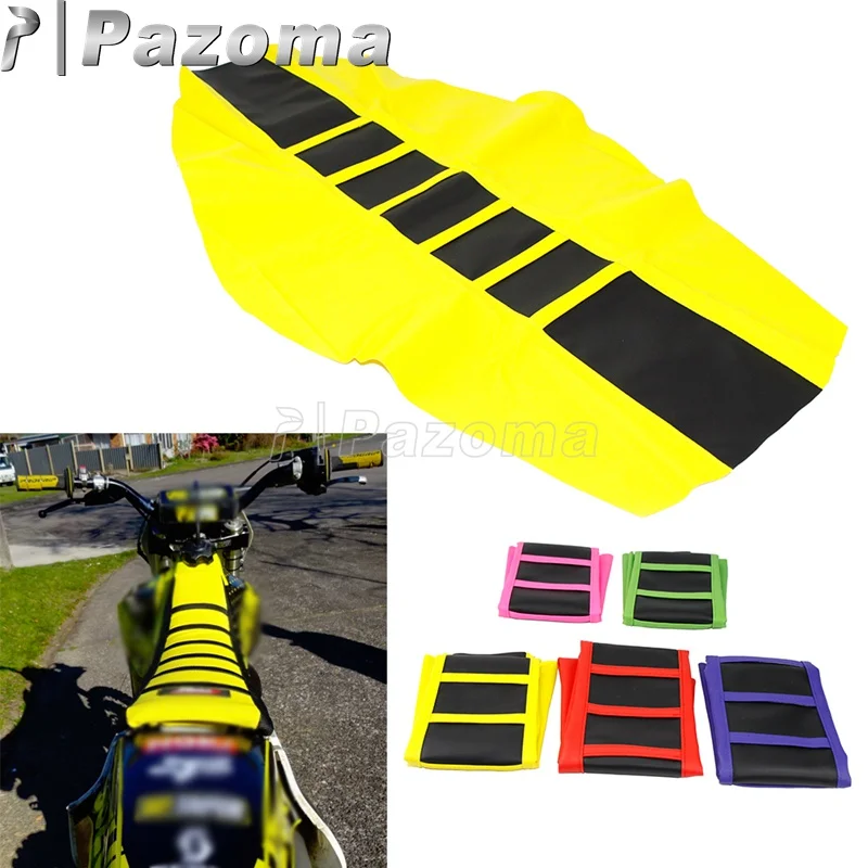 Motocross MX Enduro Off Road Striped Ribbed Gripper Soft Seat Cover For Honda Suzuki Kawasaki KTM SX Suzuki Drz400 RMZ 250 65
Motocross MX Enduro Off Road Striped Ribbed Gripper Soft Seat Cover For Honda Suzuki Kawasaki KTM SX Suzuki Drz400 RMZ 250 65