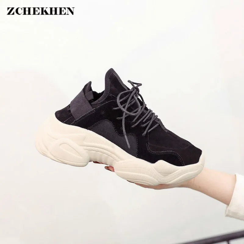 Women's Chunky Sneakers 2019 Fashion Women Platform Shoes Lace Up Womens Vulcanize Shoes Breathable Tenis Feminino Dad Shoes
Women's Chunky Sneakers 2019 Fashion Women Platform Shoes Lace Up Womens Vulcanize Shoes Breathable Tenis Feminino Dad Shoes