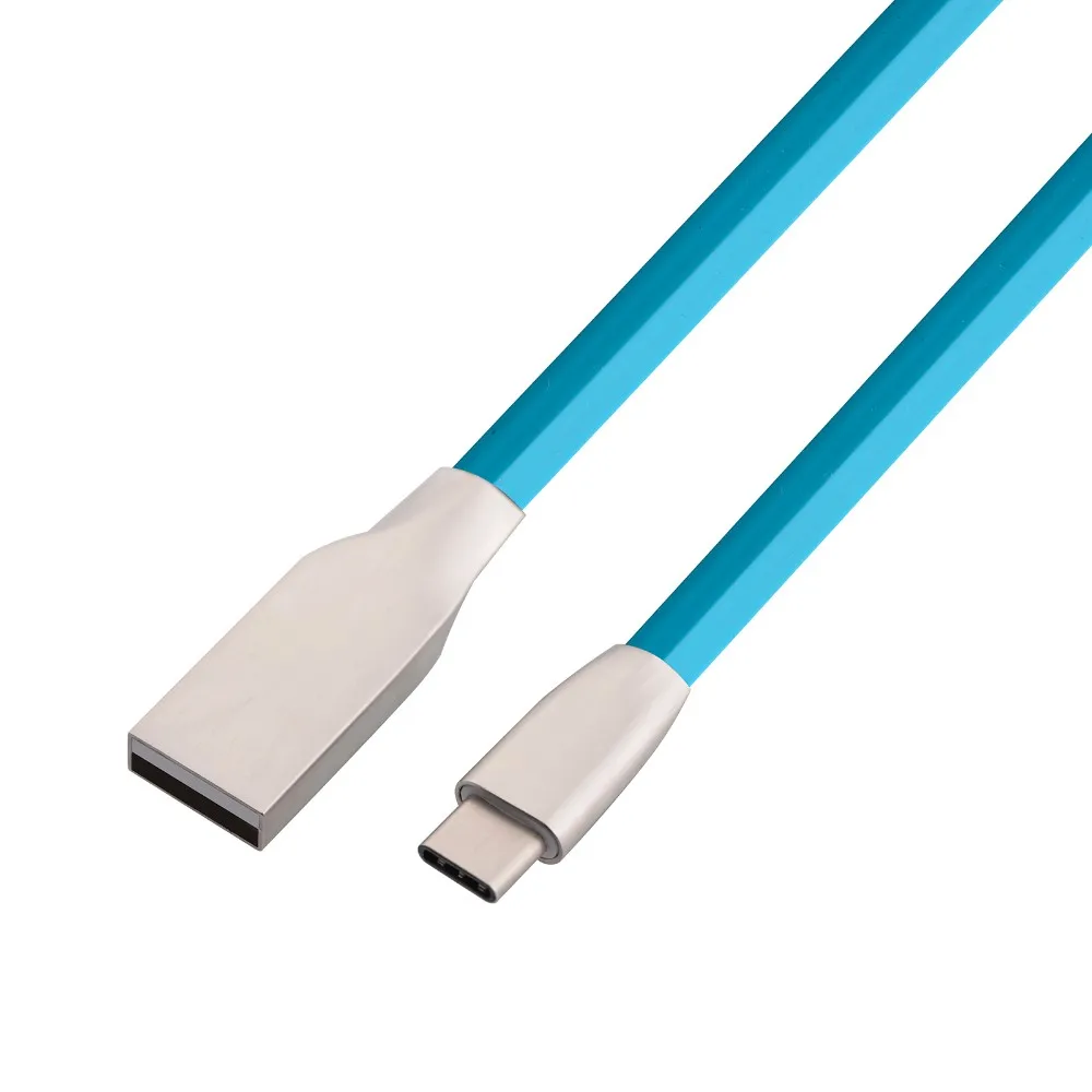 

1M 3FT Flat 3D 2A Zinc Alloy USB 3.1 Type C Cable Fast Charger Cable for Xiaomi 4C Nokia N1 Nexus 5X 6P LG G5 for HUAWEI P9