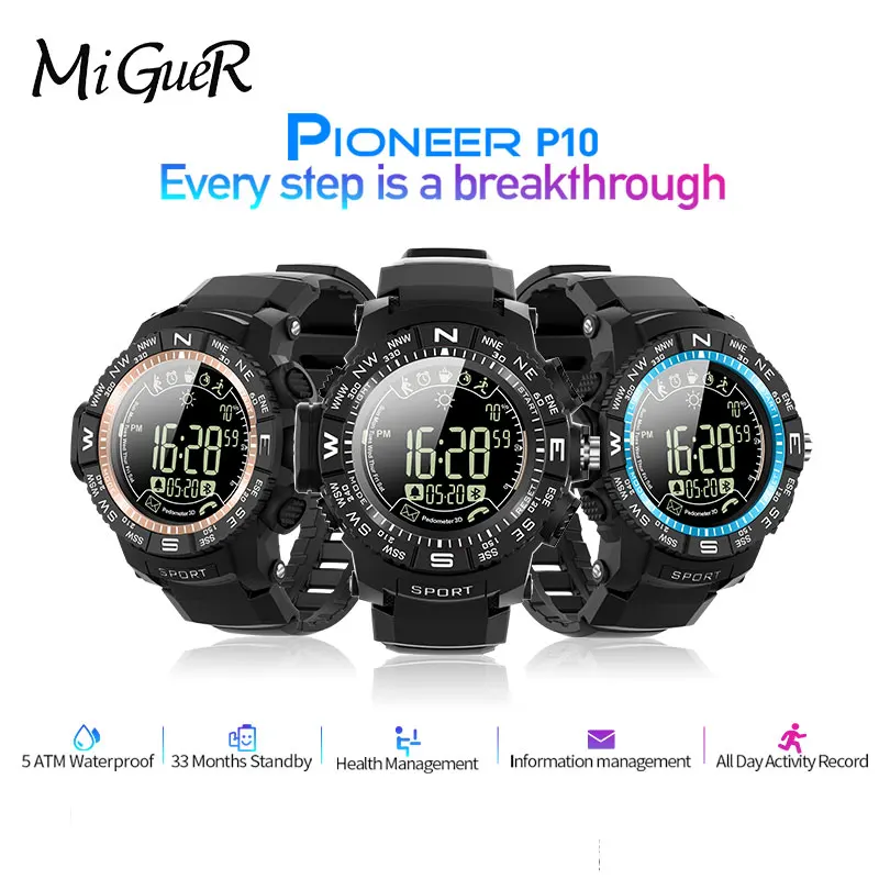 New ioutdoor P10 Sport Smartwatch IP68 50m Waterproof Weather Monitoring 33-months Standby Pedometer Alarm For Android And ios
New ioutdoor P10 Sport Smartwatch IP68 50m Waterproof Weather Monitoring 33-months Standby Pedometer Alarm For Android And ios