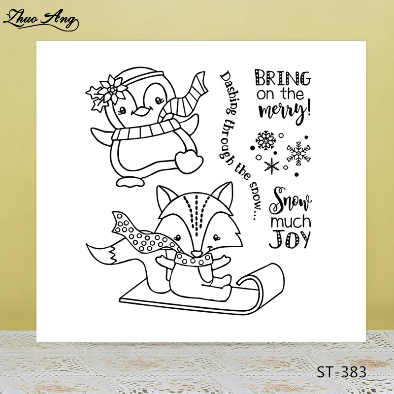 Penguin and Fox Transparent silicone stamps/Seals for DIY Scrapbooking/Photo Album Decorative Card Making Clear Stamps Supplies
Penguin and Fox Transparent silicone stamps/Seals for DIY Scrapbooking/Photo Album Decorative Card Making Clear Stamps Supplies