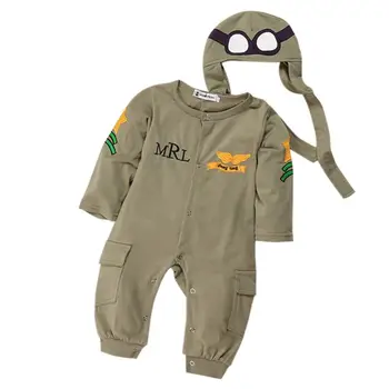 2 Pcs Autumn Baby Boy Clothes set Infant Pilot Letter Printed Cotton Romper+Cap Jumpsuit Outfits Set High Quality Clothes 6-24M
2 Pcs Autumn Baby Boy Clothes set Infant Pilot Letter Printed Cotton Romper+Cap Jumpsuit Outfits Set High Quality Clothes 6-24M