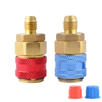 Air Conditioning Refrigerant Quick Coupler Adapters R134A Freon High Low Auto Adapter Connector AC Manifold Gauge
Air Conditioning Refrigerant Quick Coupler Adapters R134A Freon High Low Auto Adapter Connector AC Manifold Gauge