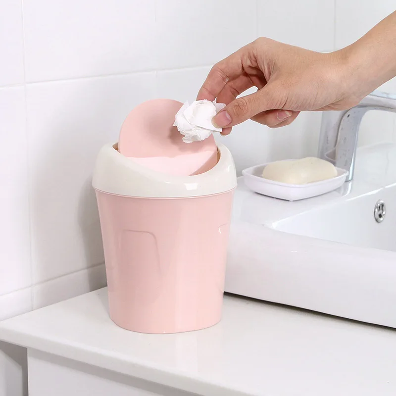 Countertop Mini Trash Can Plastic Swing Lid Table Wastebasket for Office Home TN99
Countertop Mini Trash Can Plastic Swing Lid Table Wastebasket for Office Home TN99