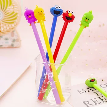 12 pcs/lot Sesame Street Gel Pen Cute 0.38 mm black ink Signature Pen Escolar School Office writing Supplies
12 pcs/lot Sesame Street Gel Pen Cute 0.38 mm black ink Signature Pen Escolar School Office writing Supplies