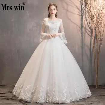 Wedding Dress 2020 Mrs Win The Elegant Full Flare Sleeve Boat Neck Ball Gown Princess Vintage Lace Embroidery Wedding Dresses F
Wedding Dress 2020 Mrs Win The Elegant Full Flare Sleeve Boat Neck Ball Gown Princess Vintage Lace Embroidery Wedding Dresses F