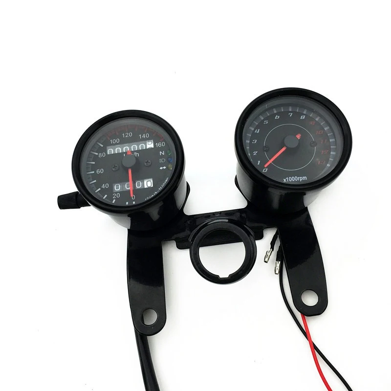Odometer Universal Motorcycle Mechanical Speedometer DC 12V Dual Instrument Electronics Tachometer Guage for Honda Cg125 GN125
Odometer Universal Motorcycle Mechanical Speedometer DC 12V Dual Instrument Electronics Tachometer Guage for Honda Cg125 GN125