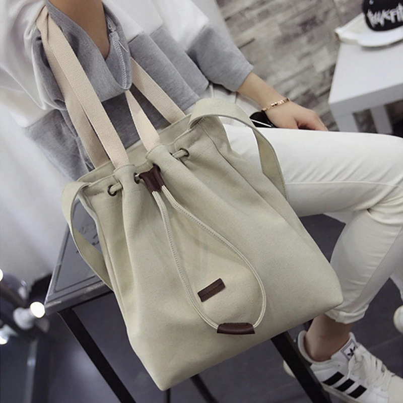 Women's Fashion Shoulder Bag Canvas Brand Handbag Bags for Woman 2018 Girl String Open Durable Female Large Tote Messenger Bag
Women's Fashion Shoulder Bag Canvas Brand Handbag Bags for Woman 2018 Girl String Open Durable Female Large Tote Messenger Bag