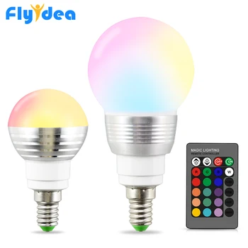 16 Color Magic LED Lamp E14 rgb bulb Night Light 24key IR Remote Control 110V 220V home holiday Dimmable Stage Smart Light Bulb
16 Color Magic LED Lamp E14 rgb bulb Night Light 24key IR Remote Control 110V 220V home holiday Dimmable Stage Smart Light Bulb
