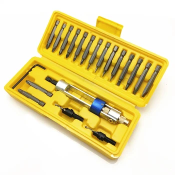 New 20Pcs/Set Alloy Steel Rotary Half Time Drill Bits Guide Set Broken Speed Out Easy out Bolt Stud Stripped Screw Remover Tools
New 20Pcs/Set Alloy Steel Rotary Half Time Drill Bits Guide Set Broken Speed Out Easy out Bolt Stud Stripped Screw Remover Tools