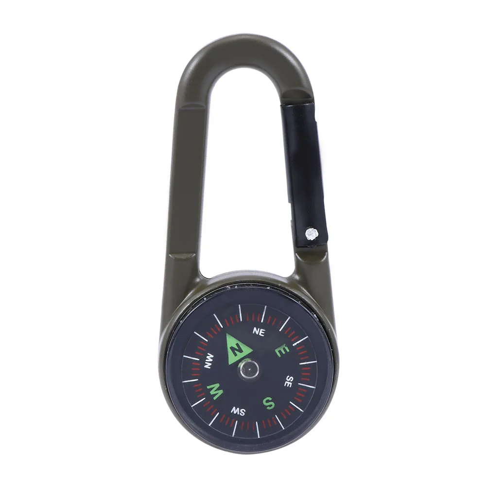 1 pc Keychain Multifunctional Hiking Metal Carabiner Mini Compass Thermometer sporting outdoor goods Key chains
1 pc Keychain Multifunctional Hiking Metal Carabiner Mini Compass Thermometer sporting outdoor goods Key chains