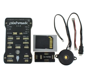 Pixhawk PIX 2.4.8 32 Bit Flight Controller Autopilot with Safety Switch and Buzzer 4G SD and I2C Splitter Expand Module
Pixhawk PIX 2.4.8 32 Bit Flight Controller Autopilot with Safety Switch and Buzzer 4G SD and I2C Splitter Expand Module