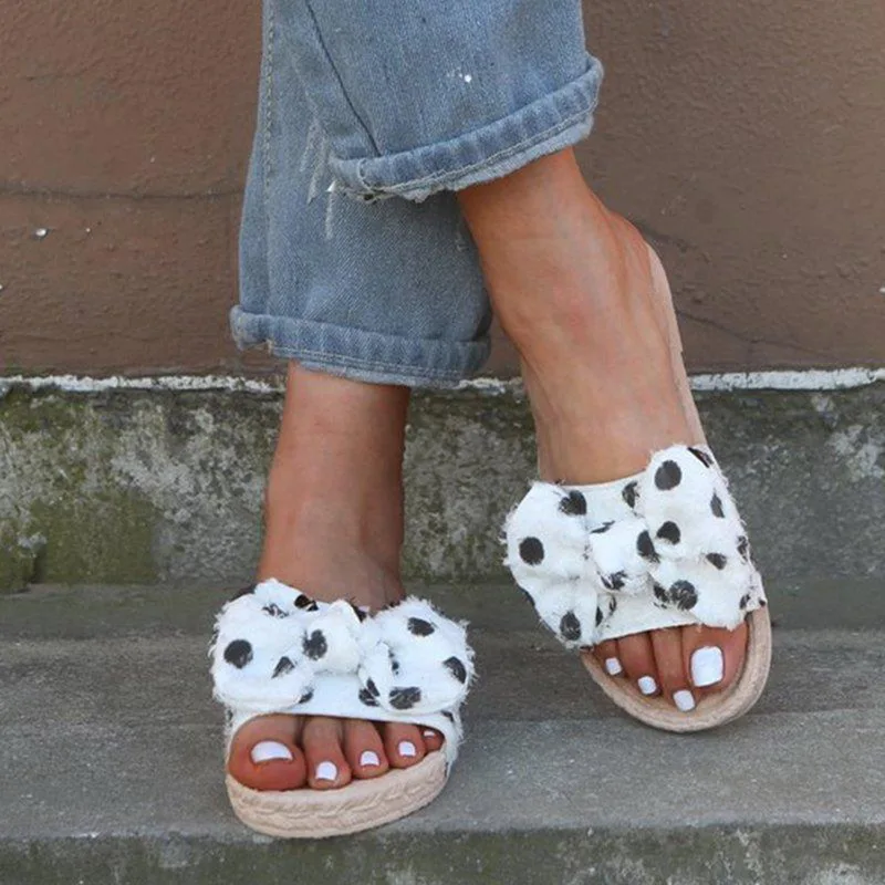 LOOZYKIT Cute Bow Women Slippers Flat Slides Sandals Weaving Flax Casual Shoes Ladies Open Toe Beach Flip Flops Outdoor 2019
LOOZYKIT Cute Bow Women Slippers Flat Slides Sandals Weaving Flax Casual Shoes Ladies Open Toe Beach Flip Flops Outdoor 2019