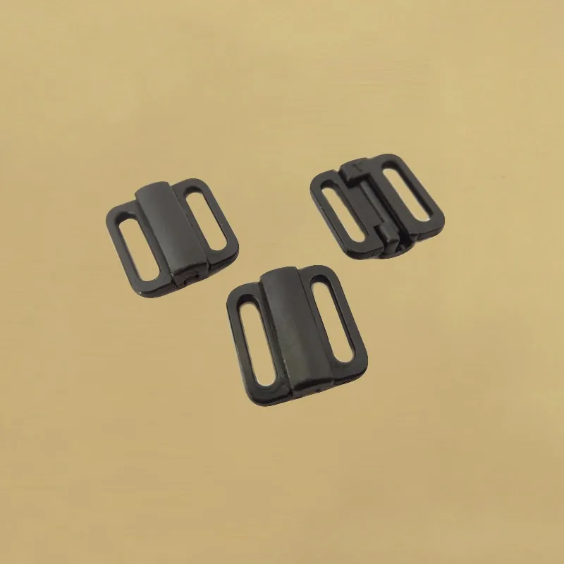 100Pcs per Pack, Black Plastic Garter /& Bra Strap Sliders with Gripping Teeth Bra Adjusters Slides Bra Strap Adjustment Buckle Slide 15mm