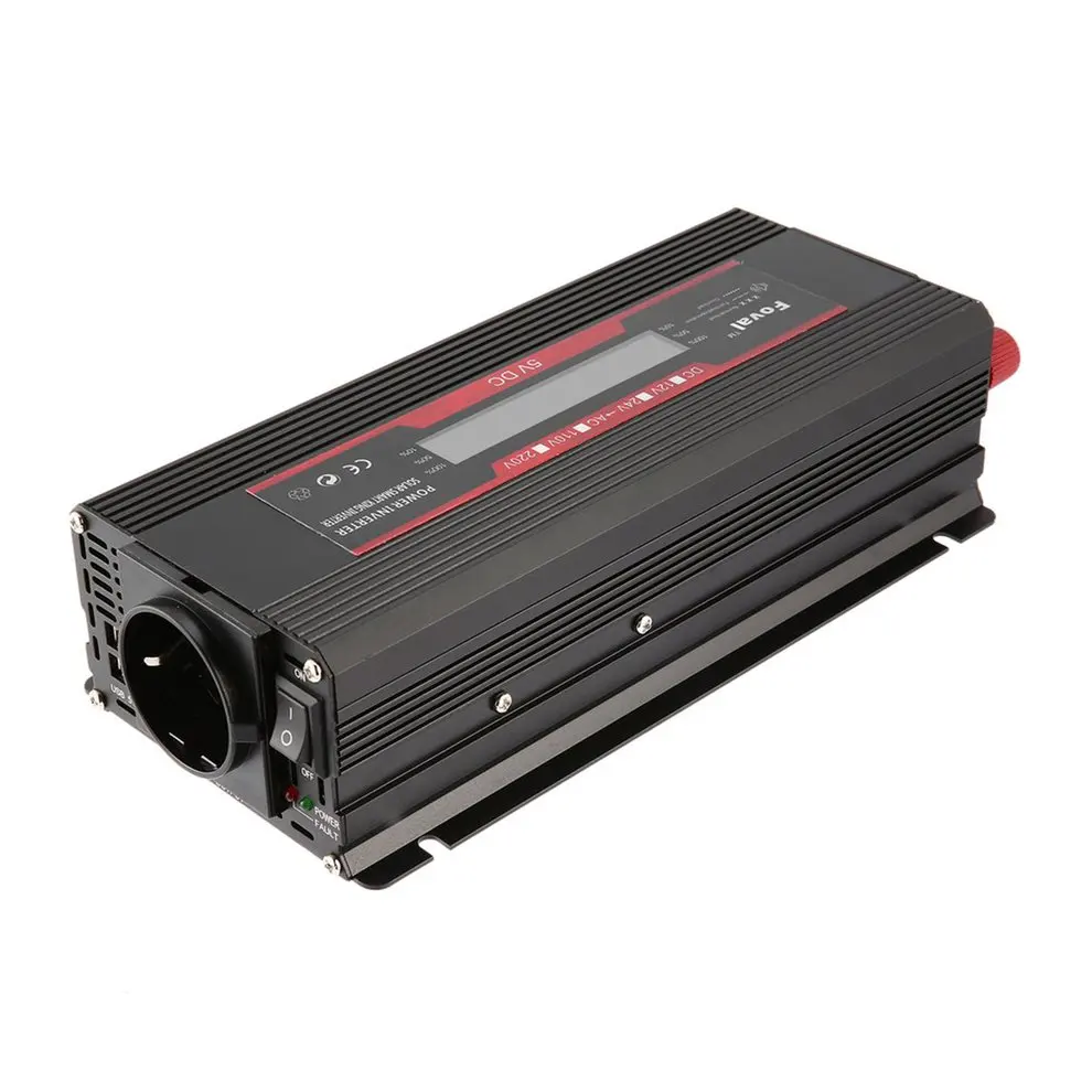 EU Plug Car Solar Power Inverter DC 12 to AC 230V Modified Short Circuit Overload Protection Digital Sine Wave Converter
EU Plug Car Solar Power Inverter DC 12 to AC 230V Modified Short Circuit Overload Protection Digital Sine Wave Converter