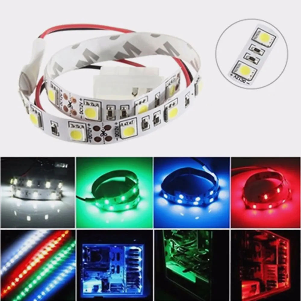 25CM SMD 5050 Non-Waterproof LED Flexible Strip Light PC Computer Case Adhesive Lamp 12V
25CM SMD 5050 Non-Waterproof LED Flexible Strip Light PC Computer Case Adhesive Lamp 12V