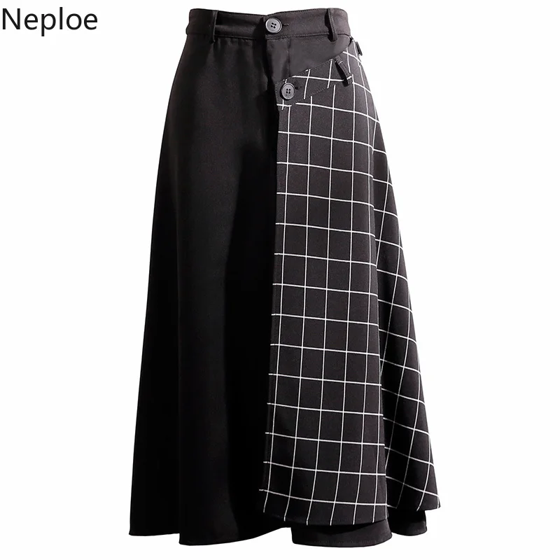 Nepole 2019 Fashion Plaid Buttons Skirt Modis Design Panelled High Waist A-line Skirt Spring Summer Vintage Elegant Bottom 80056
Nepole 2019 Fashion Plaid Buttons Skirt Modis Design Panelled High Waist A-line Skirt Spring Summer Vintage Elegant Bottom 80056