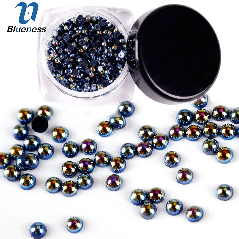 Blueness 2g/Box AB Black Pearl 2mm 3mm For Nail Gel Polish Nail Art 3D Decorations Charms Nails Stud HZ001-HZ003
Blueness 2g/Box AB Black Pearl 2mm 3mm For Nail Gel Polish Nail Art 3D Decorations Charms Nails Stud HZ001-HZ003