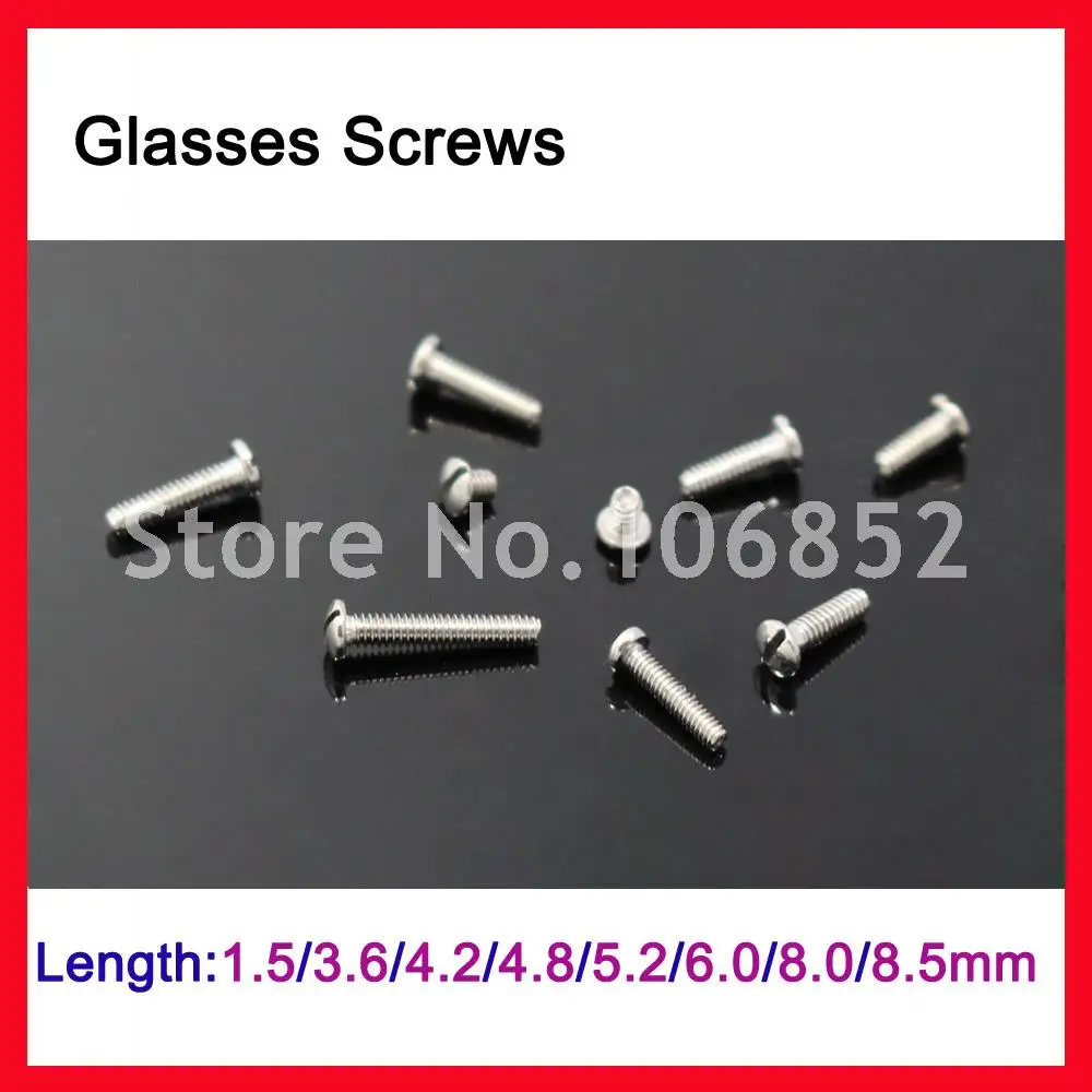 200pcs Size 2.5x1.4x1.5-8.5mm Eyeglasses Glasses Hinge Screws Slotted Head Free Shipping
200pcs Size 2.5x1.4x1.5-8.5mm Eyeglasses Glasses Hinge Screws Slotted Head Free Shipping