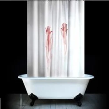 Funny Bathroom Products Polyester Fabric Printed Blood Fingerprint Shower Curtains Waterproof Washable Bath Curtain 180*180cm
Funny Bathroom Products Polyester Fabric Printed Blood Fingerprint Shower Curtains Waterproof Washable Bath Curtain 180*180cm