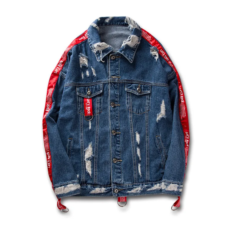 XingDeng 2018 New Hip Hop Style Street Men Denim Autumn Winter Jackets Splice Holes Cotton Men Denim fashion top coat
XingDeng 2018 New Hip Hop Style Street Men Denim Autumn Winter Jackets Splice Holes Cotton Men Denim fashion top coat