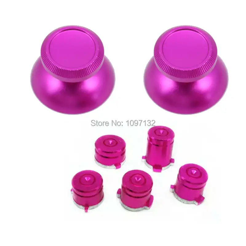 Aluminium Alloy Metal Joystick Mushroom Caps 9mm Bullet Shape Button set for Xbox Onexboone Controller Gamepad (3)