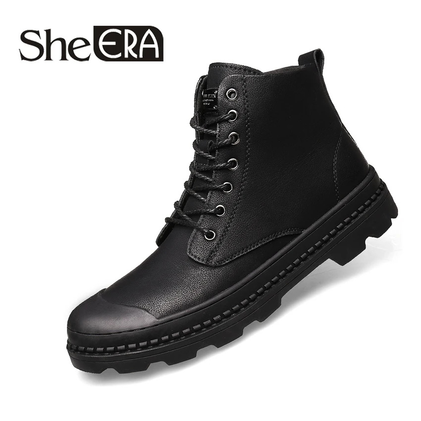 2019 New Martin Boots Men's Winter Men's Leather Snow Boots Short High Trend Casual Fashion Men's Shoes Plus Velvet Warm Shoes
2019 New Martin Boots Men's Winter Men's Leather Snow Boots Short High Trend Casual Fashion Men's Shoes Plus Velvet Warm Shoes