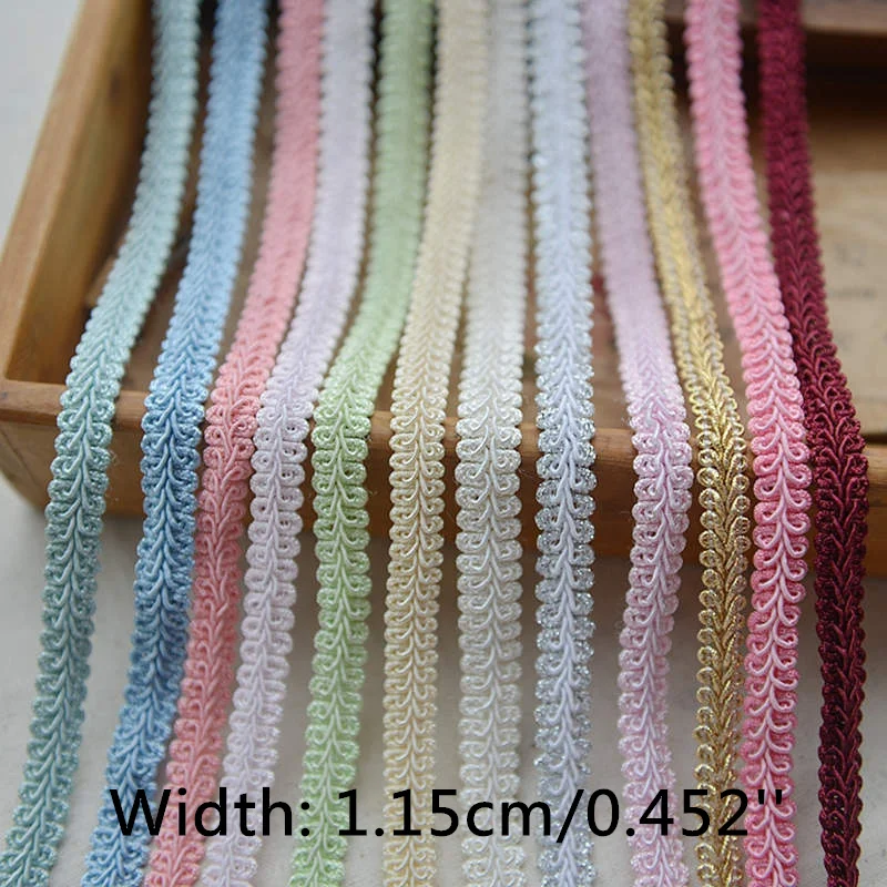 5 Yards Colourful Braided Lace Ribbon DIY Clothes Accessories Craft Sewing Curve Lace For Bags/Dress Appliques Gold/Sliver
5 Yards Colourful Braided Lace Ribbon DIY Clothes Accessories Craft Sewing Curve Lace For Bags/Dress Appliques Gold/Sliver