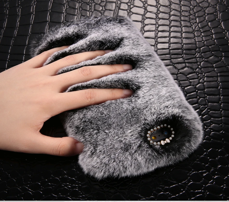KISSCASE Real Rabbit Fur Case For iPhone 6 6s 7 Case iPhone 7 6s Plus 5S SE Luxury Cute Diamond Cover For Samsung S7 s6 Fundas 6 KISSCASE Real Rabbit Fur Case For iPhone 6 6s 7 Case iPhone 7 6s Plus 5S SE Luxury Cute Diamond Cover For Samsung S7 s6 Fundas 6