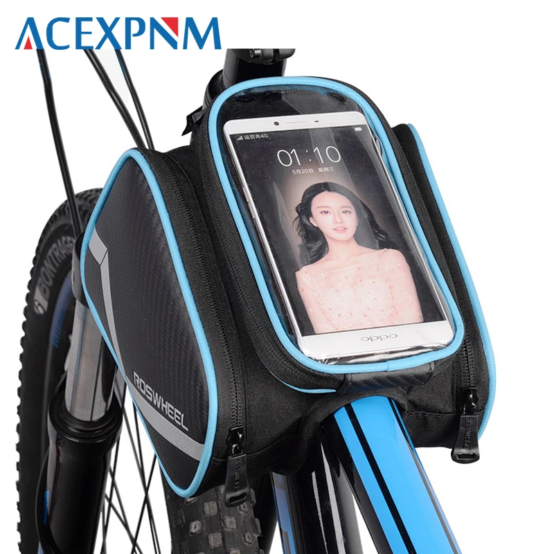 ACEXPNM 6.2 Inch Waterproof Phone Touch Screen Bike Bags Front Frame Top Tube Bag Road MTB Mountain Bicycle Cycling Accessories
ACEXPNM 6.2 Inch Waterproof Phone Touch Screen Bike Bags Front Frame Top Tube Bag Road MTB Mountain Bicycle Cycling Accessories