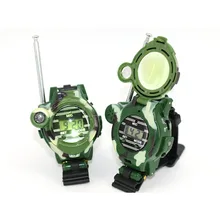 

2Pcs Talkie Multi-functional Two Way Radio Toy with Compass Magnifier Toys Children Wrist Watch Reflector