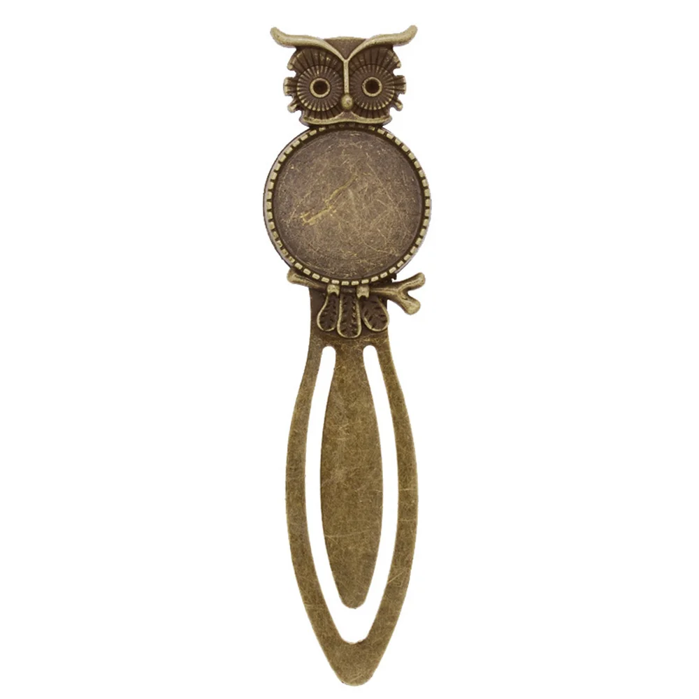 Alloy Bookmark Bronze Owl DIY Circular Cabochons Bookmarks Tray Settings Supplies
Alloy Bookmark Bronze Owl DIY Circular Cabochons Bookmarks Tray Settings Supplies