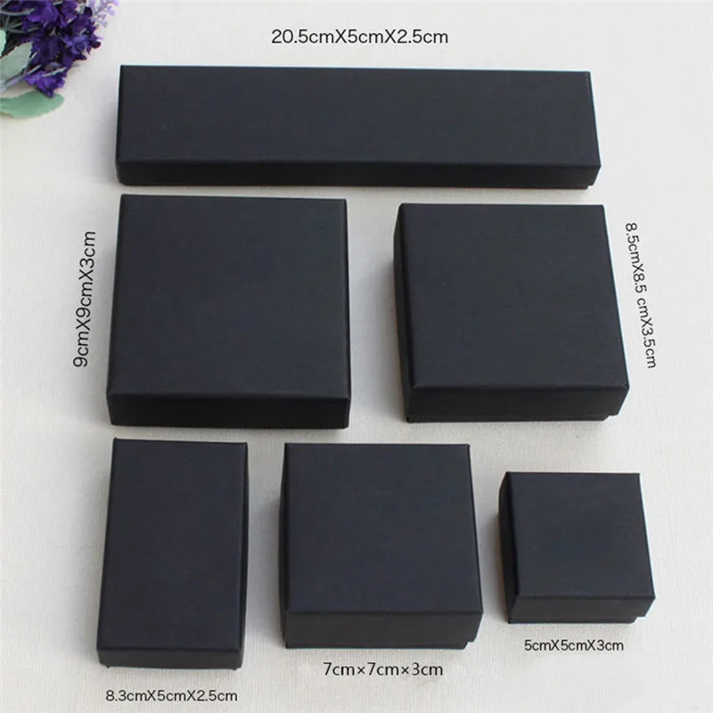 Black Paper Packing Gift Boxes No Logo For Jewelry Bracelet Necklace Ring Earrings Packing Boxes 6 Sizes Brand
Black Paper Packing Gift Boxes No Logo For Jewelry Bracelet Necklace Ring Earrings Packing Boxes 6 Sizes Brand