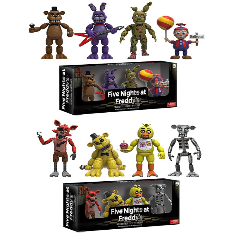 FNAF Five Nights at Freddy's 4 Figure 1 Set 2" Chica Freddy Foxy Figure Five Nights At Freddys toy Models
FNAF Five Nights at Freddy's 4 Figure 1 Set 2" Chica Freddy Foxy Figure Five Nights At Freddys toy Models