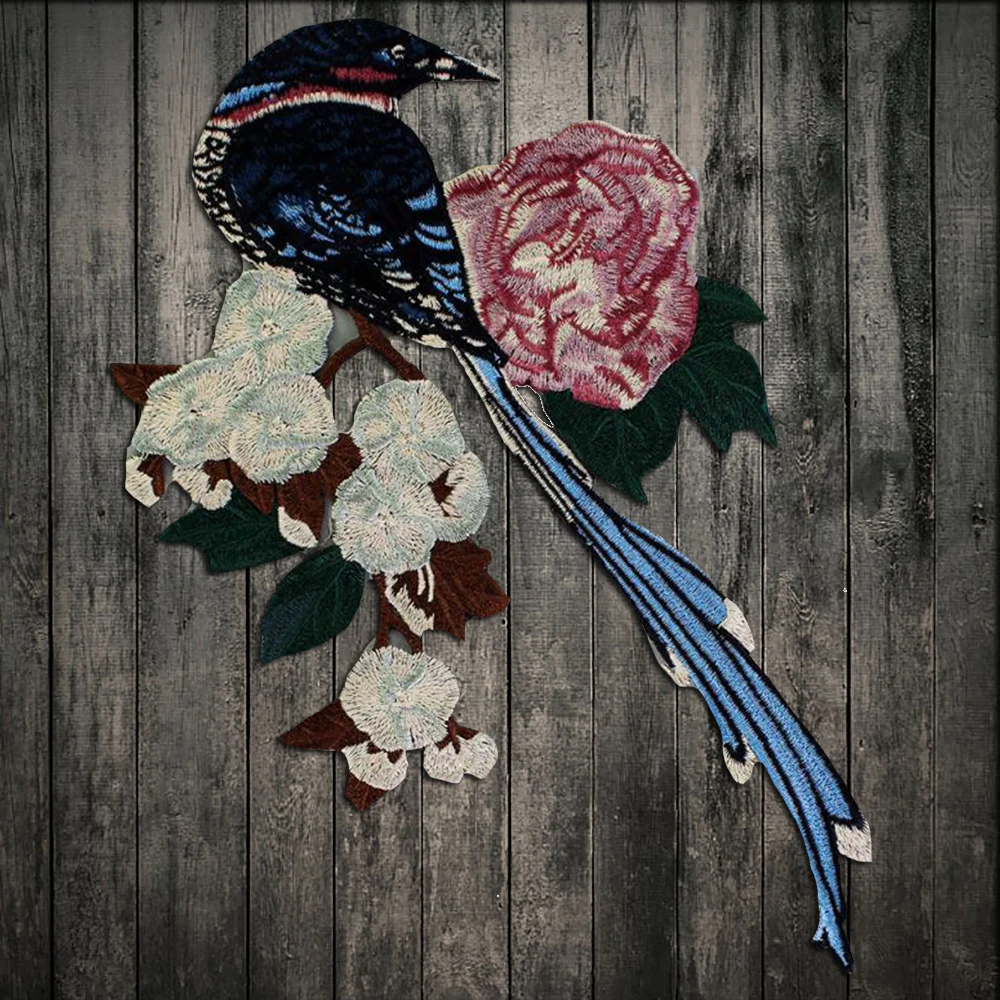 New Bird Patches Jacket Embroidery Retro Fashion Large Bird Decoration Stickers Clothes Applique Sewing Applications DIY
New Bird Patches Jacket Embroidery Retro Fashion Large Bird Decoration Stickers Clothes Applique Sewing Applications DIY