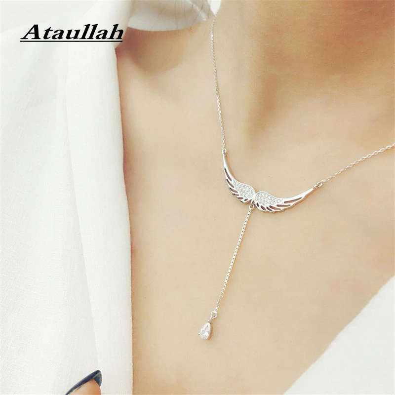 Ataullah Free Shipping New Fashion Angel wings Pendant 925 Sterling Silver Necklace Women Holiday Beach Jewelry Wholesale NW031
Ataullah Free Shipping New Fashion Angel wings Pendant 925 Sterling Silver Necklace Women Holiday Beach Jewelry Wholesale NW031