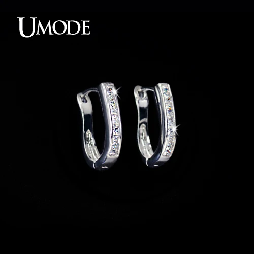 UMODE Brand White Gold Color Earring With Asscher Cut AAA+ CZ Hoop Earrings For Girls Fashion Jewelry brinco AUE0076
UMODE Brand White Gold Color Earring With Asscher Cut AAA+ CZ Hoop Earrings For Girls Fashion Jewelry brinco AUE0076