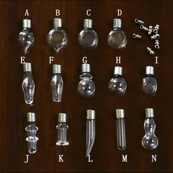 50pcs/lot mixed SCREW CAP glass vial pendant Miniature Wish Bottle necklace clear perfum oil charm name or rice art diy jewelry
50pcs/lot mixed SCREW CAP glass vial pendant Miniature Wish Bottle necklace clear perfum oil charm name or rice art diy jewelry