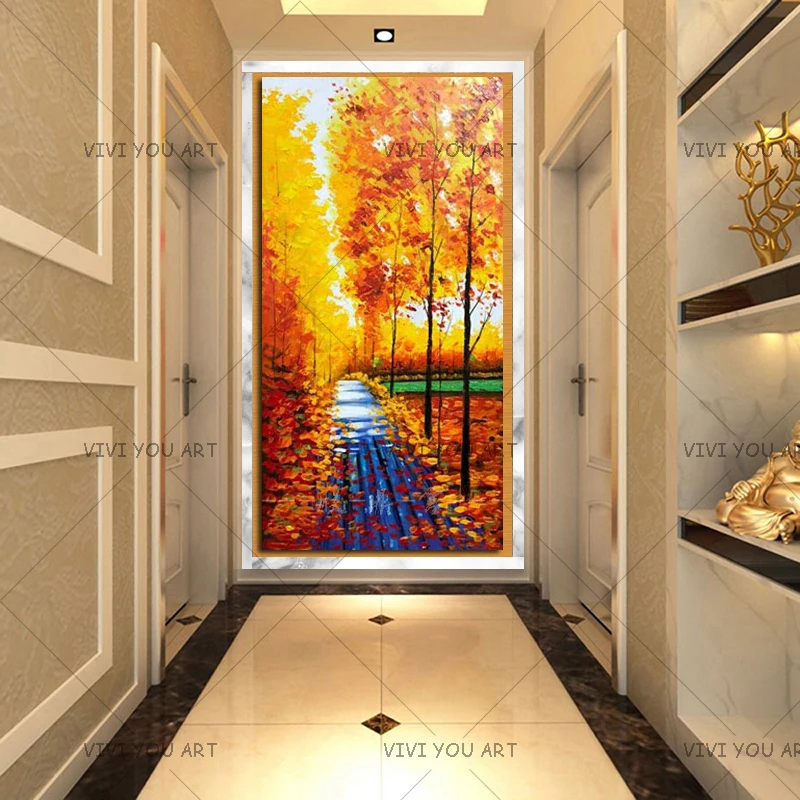 Free Shipping Hand-Painted Forest Landscape Oil Painting Beautiful Oil Paintings On Canvas For Living Room Decor Wall Picture
Free Shipping Hand-Painted Forest Landscape Oil Painting Beautiful Oil Paintings On Canvas For Living Room Decor Wall Picture