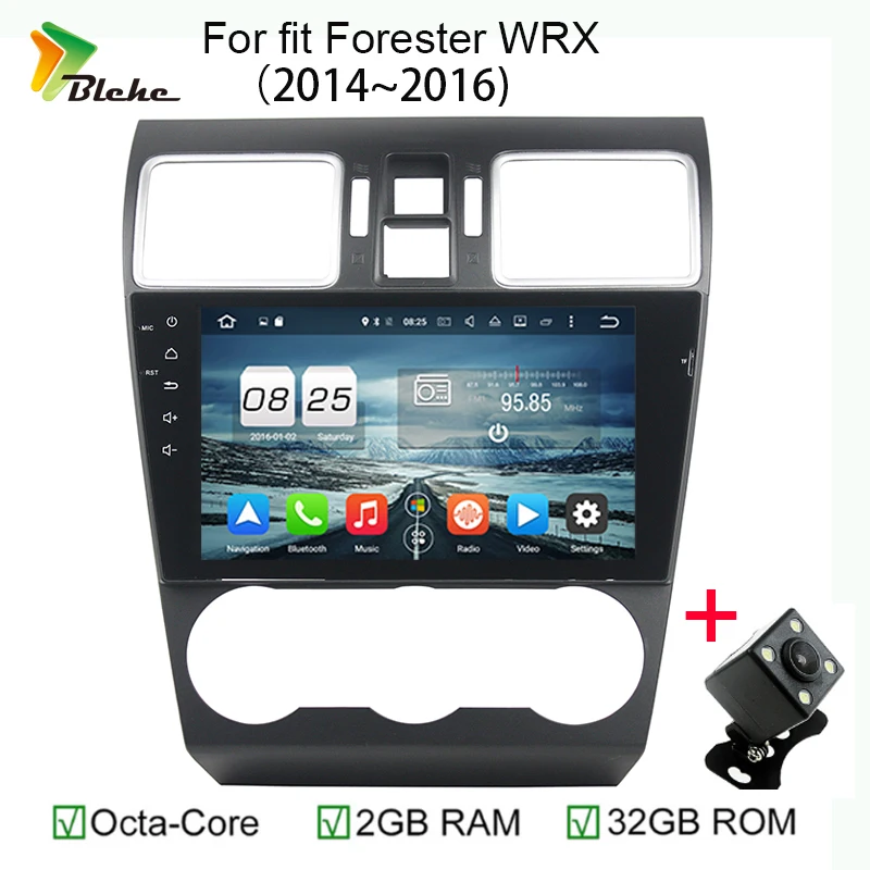 Blchc 2Din Восьмиядерный Android 6 0 Автомобильный DVD стерео для Subaru WRX 2014 2015 2016