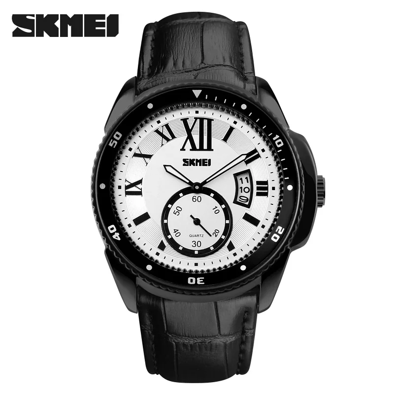 SKMEI Relojes Brand Men's Quartz Watch Men Genuine Leather Fashion Casual Watches Relogio Masculino Wristwatches Montre Homme
SKMEI Relojes Brand Men's Quartz Watch Men Genuine Leather Fashion Casual Watches Relogio Masculino Wristwatches Montre Homme