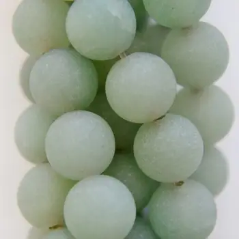 Genuine Matte Green Aventurine Beads - Round 8 mm Gemstone Beads - Full Strand 15", 47 beads, A-Quality
Genuine Matte Green Aventurine Beads - Round 8 mm Gemstone Beads - Full Strand 15", 47 beads, A-Quality