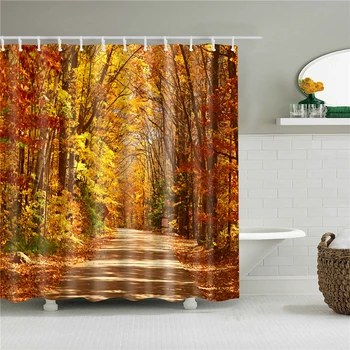 1Pcs Landscape Waterproof Shower Curtain Autumn Forest Printed Screen Bathroom Decoration Cortina De Bano Bath Curtain Gift
1Pcs Landscape Waterproof Shower Curtain Autumn Forest Printed Screen Bathroom Decoration Cortina De Bano Bath Curtain Gift
