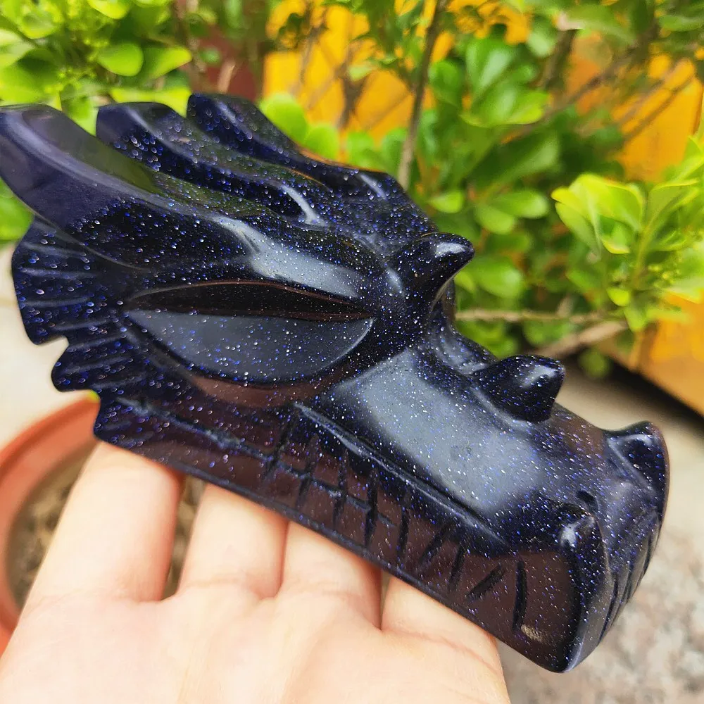 411G Natural blue Golden sand quartz dragon skull Handcraft Blue sandstone crystal skull Nugget Sand cranium healing fengshui
411G Natural blue Golden sand quartz dragon skull Handcraft Blue sandstone crystal skull Nugget Sand cranium healing fengshui