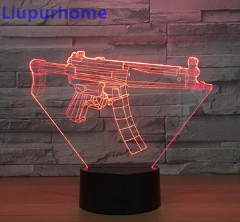 Gun Shape 3D Visual Night Light 3D Illusion Table Lamp 7 Color Changing Luminaria Touch Lights 3D11
Gun Shape 3D Visual Night Light 3D Illusion Table Lamp 7 Color Changing Luminaria Touch Lights 3D11