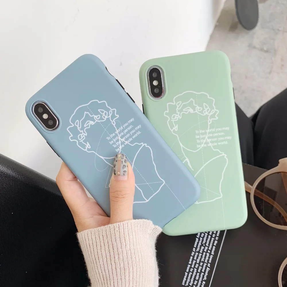 PGSD Art Line David Sculpture Mobile phone shell for iphone XS MAX XR apple 7/8Plus 6s Soft silica gel case protected back cover
PGSD Art Line David Sculpture Mobile phone shell for iphone XS MAX XR apple 7/8Plus 6s Soft silica gel case protected back cover