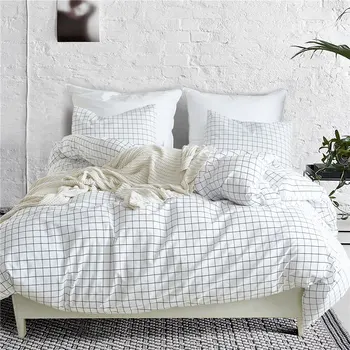Nordic Little Lattice Bedding Set Bedding Linens Simple Fashion White Adults Bed Duvet Cover Sets for Home Textile US UK Size
Nordic Little Lattice Bedding Set Bedding Linens Simple Fashion White Adults Bed Duvet Cover Sets for Home Textile US UK Size